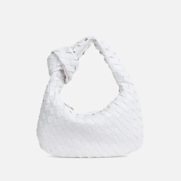 Cheap Aitana Woven Knotted Detail Grab Bag In Faux Leather Going Out Bags