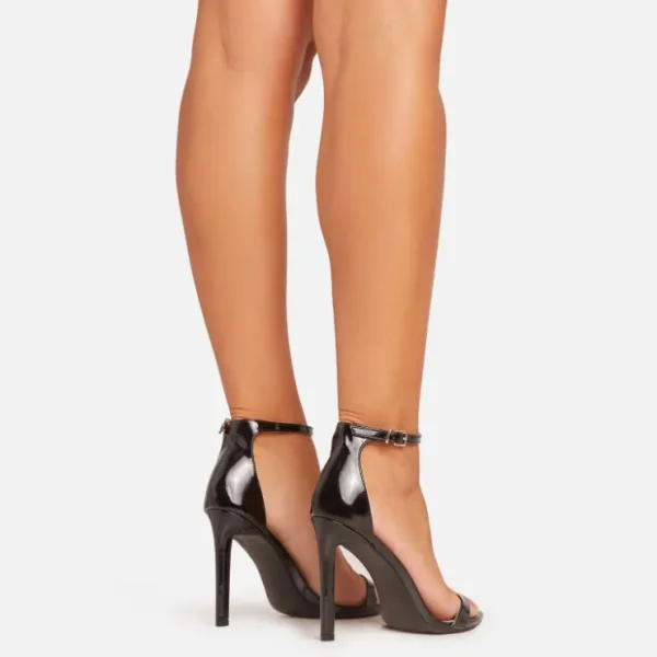 Discount Beth Ankle Strap Barely There Stiletto Heel In Patent Party Heels | Barely There Heels