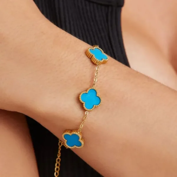Store Clover Detail Bracelet In And Gold Jewellery | Anklets & Bracelets