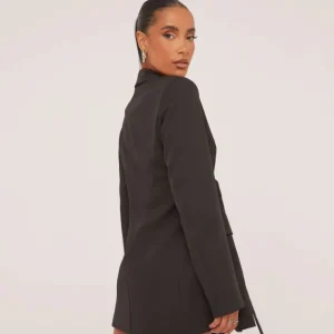 Flash Sale D Ring Strappy Waist Detail Blazer Dress In Woven Blazers | Blazer Dresses