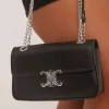 Store Melissa Logo Detail Chain Strap Cross The Body Bag In Faux Leather Cross Body Bags | Going Out Bags