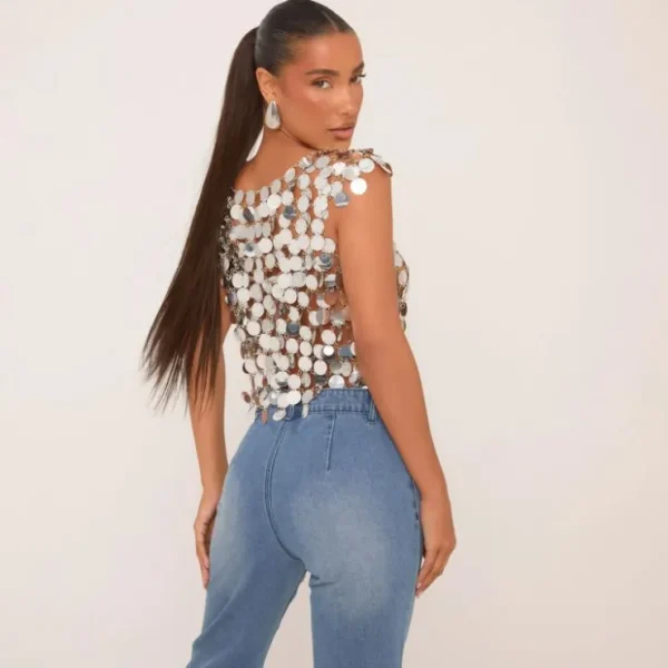 Cheap Mid Rise Snake Insert Detail Flared Jeans In Blue Denim Jeans | Denim