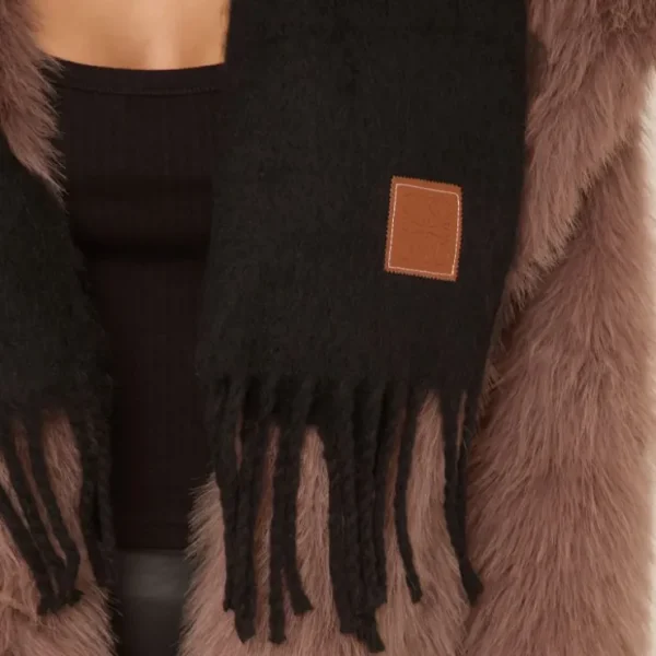 Clearance Oversized Fringe Hem Detail Scarf In Scarves | Scarves