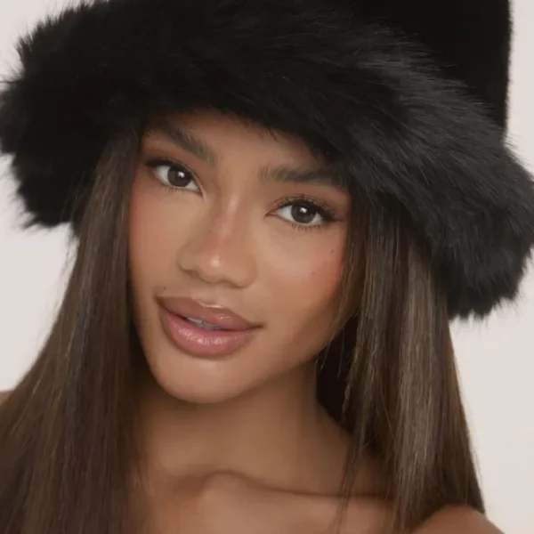 Sale Oversized Hat In Faux Fur Hats | Hats