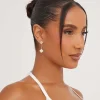 Clearance Small Clover Detail Drop Detail Earrings In And Gold Winter Sun | Jewellery